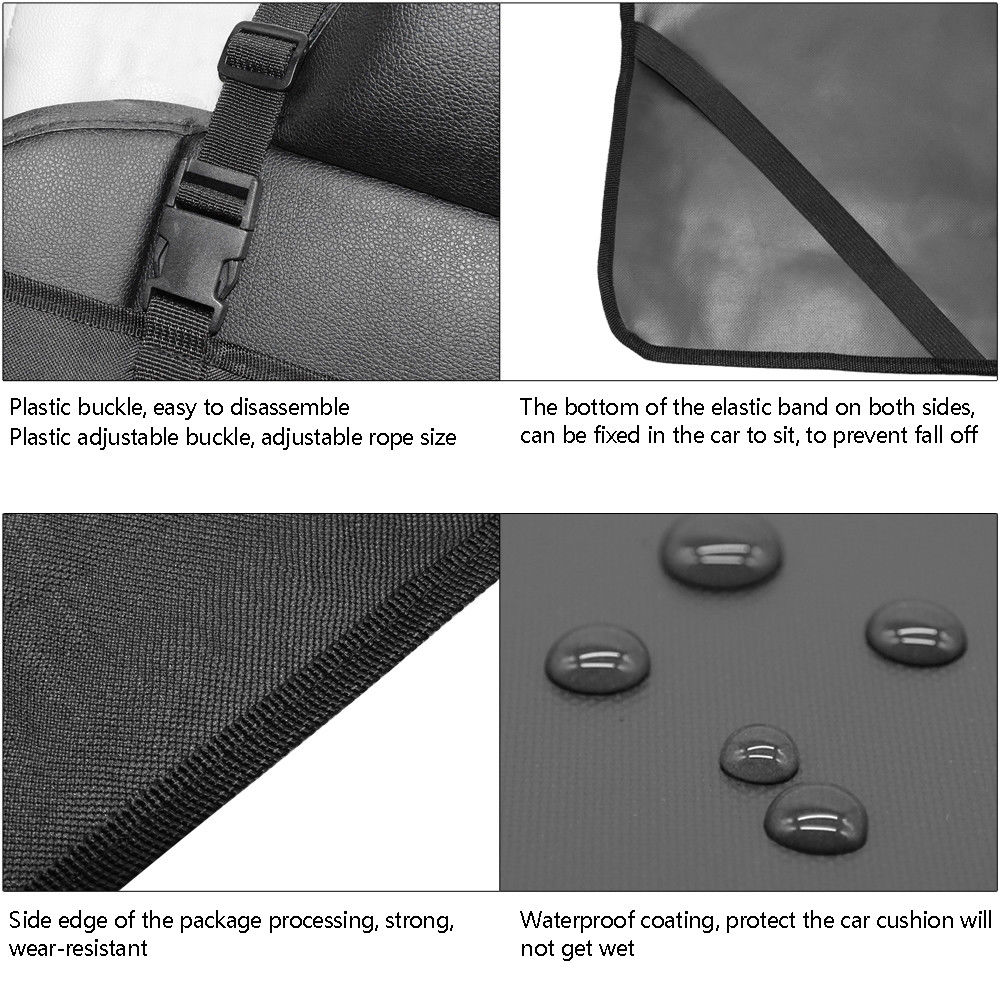 Dog car seat cover fitted in SUV rear seat area