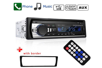 Side angle of JSD-520 car stereo highlighting rotary volume control