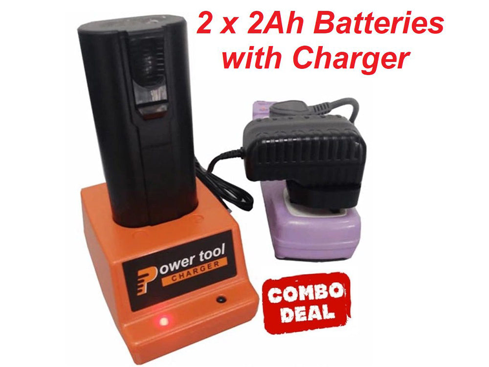 Paslode Battery Charger with 2 Batteries