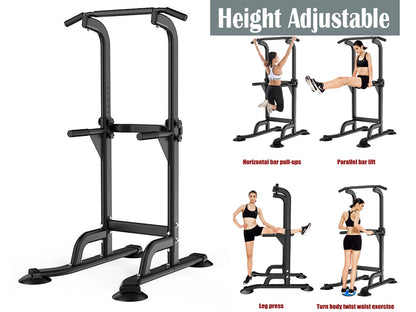 Power Tower Pull-Up & Chin-Up Station – Adjustable Workout Equipment