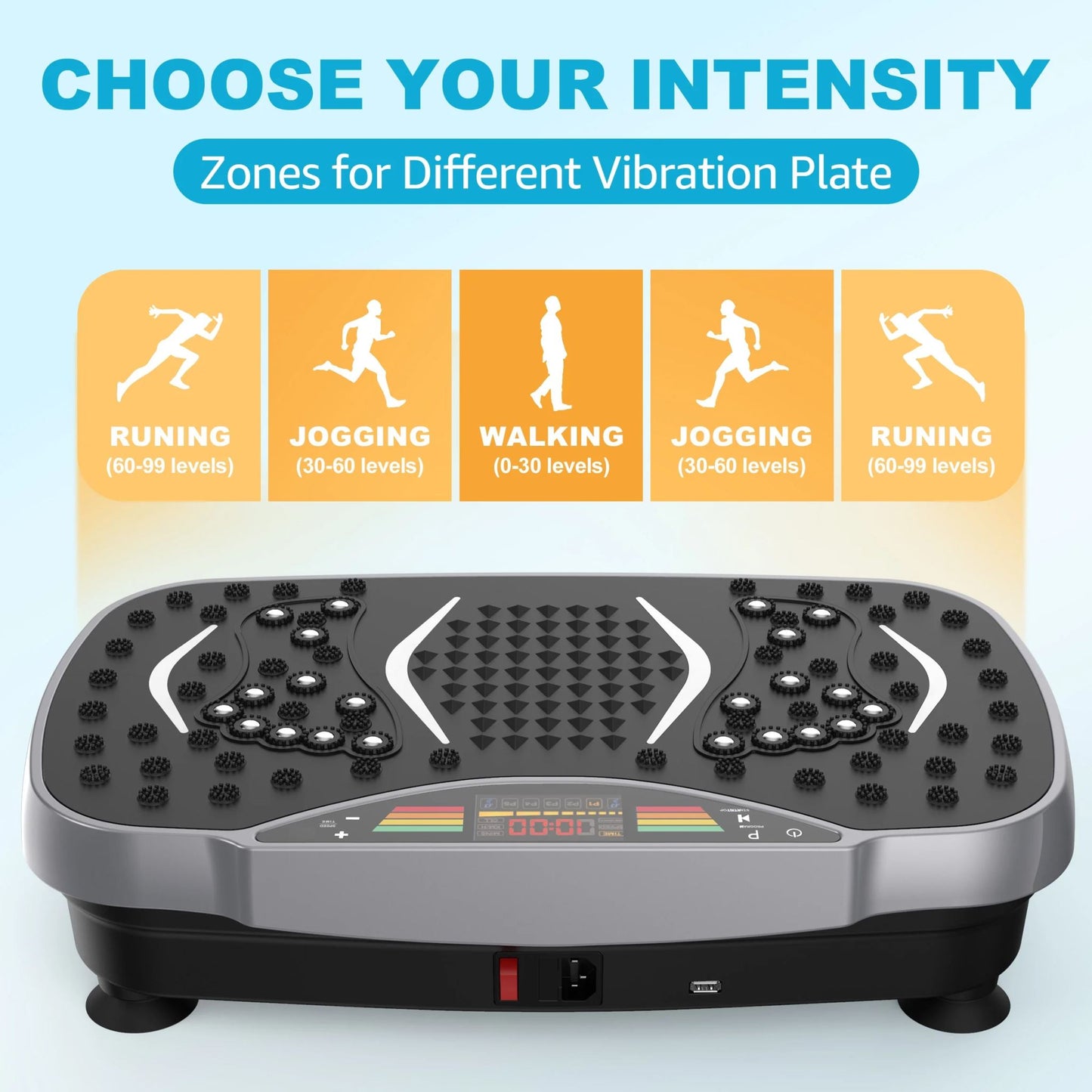 Compact vibration plate exercise machine fitting under home gym setup