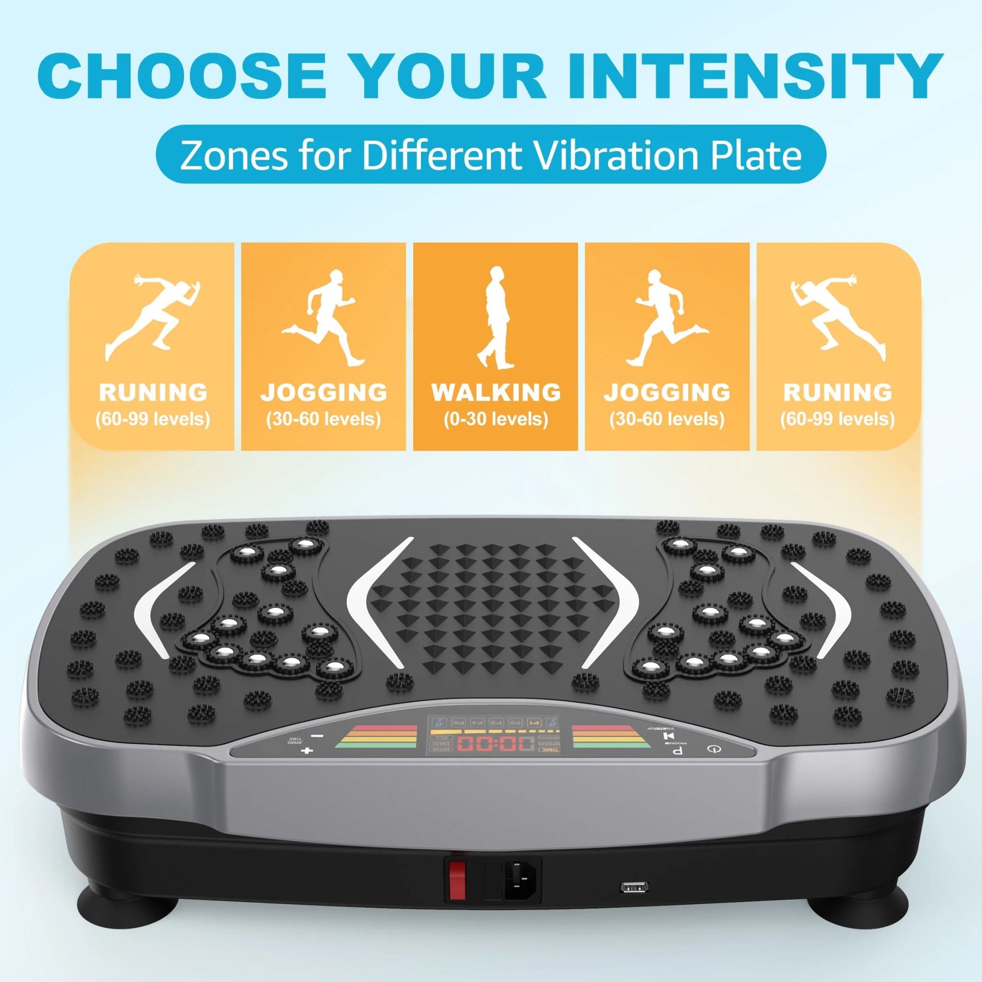 Compact vibration plate exercise machine fitting under home gym setup