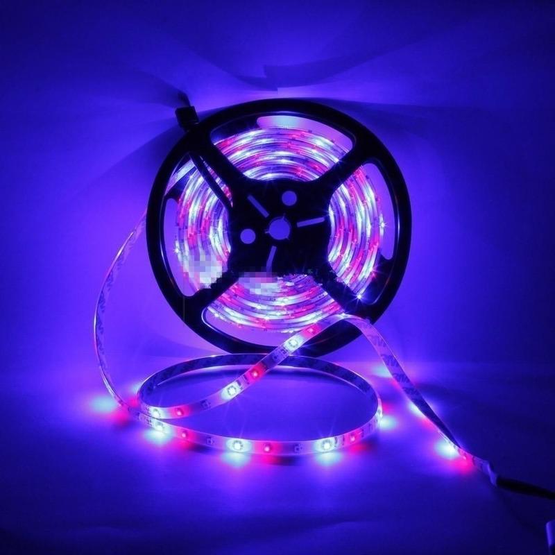 Side view of LED strip light RGB 5m showing flexible strip