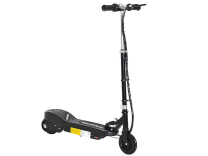 Wide pedal on kids electric scooter for stable footing