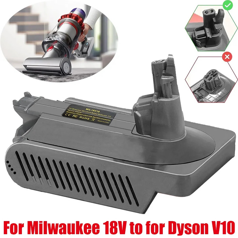 Milwaukee 18V Battery to Dyson V10 Adapter Converter