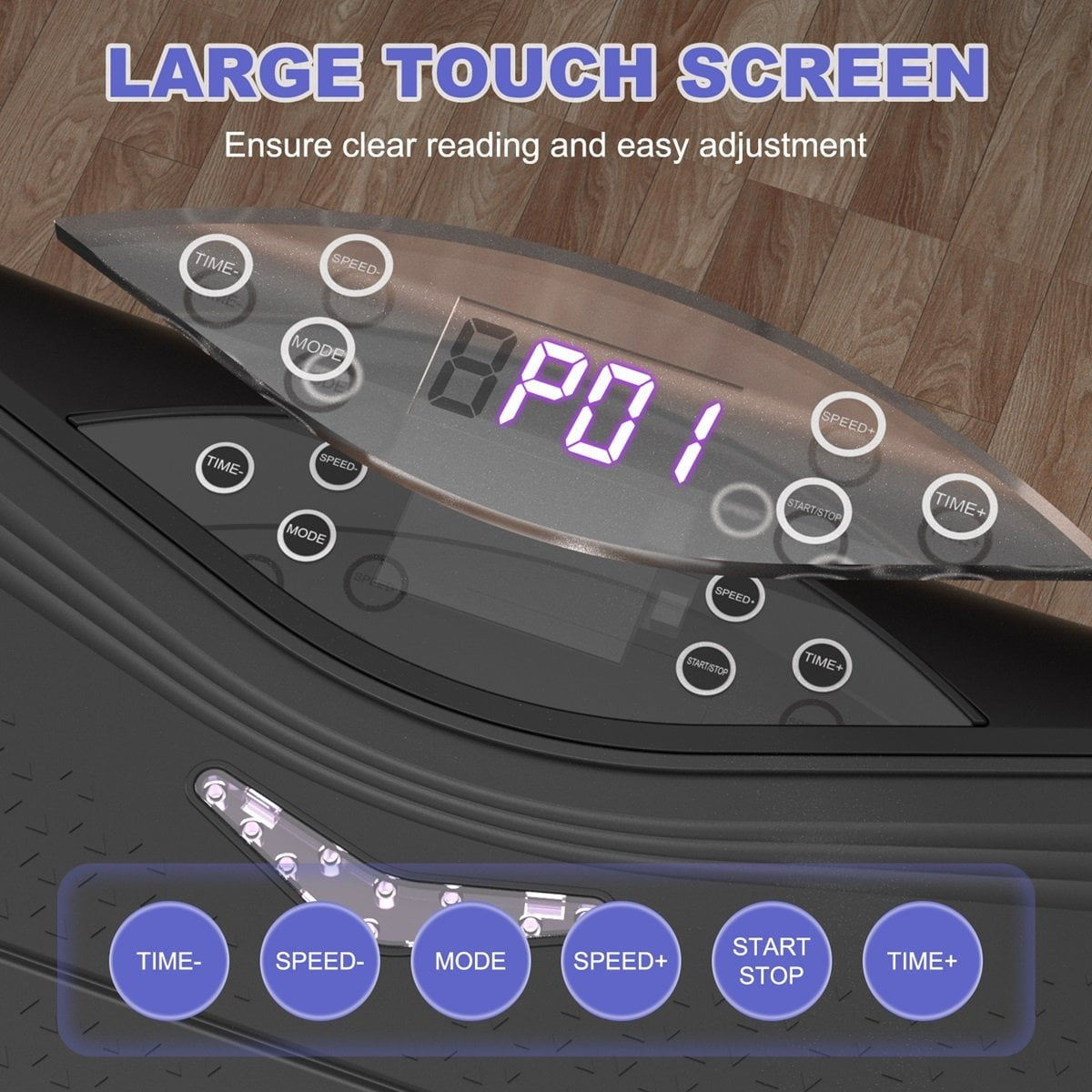 Vibration plate remote control with speed settings