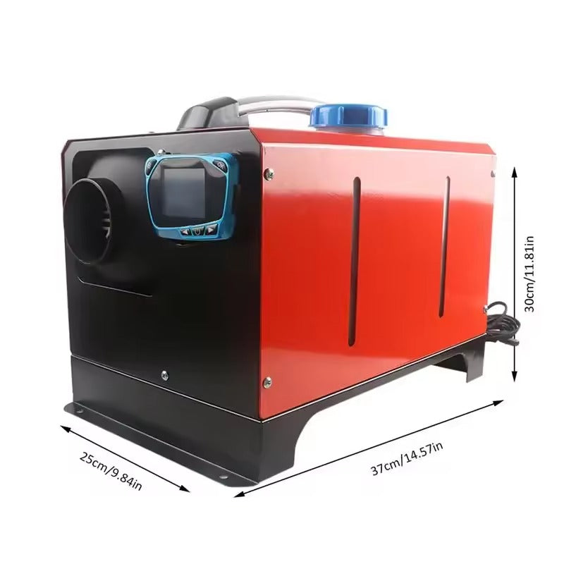 Diesel heater 8KW operating quietly in cold NZ conditions