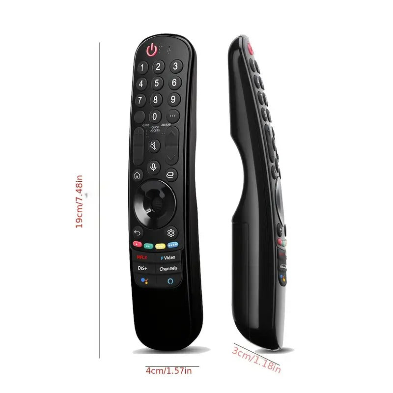 Infrared sensor area on LG TV replacement remote control