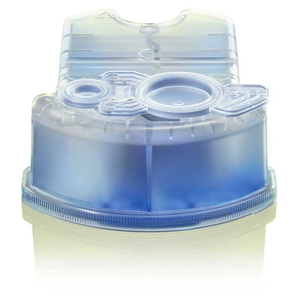 Braun Clean and Charge refill pack box with four cartridges inside