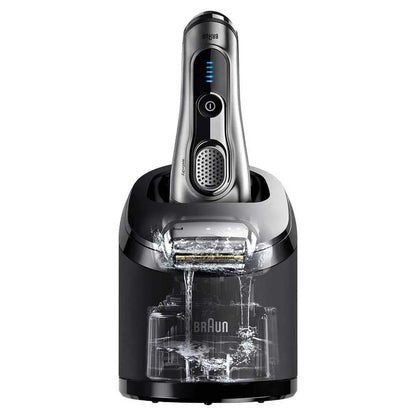 Braun Clean and Charge refill pack box with four cartridges inside
