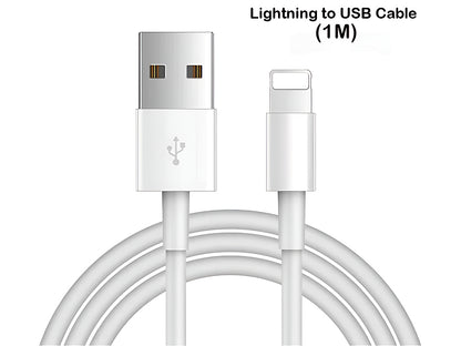1 Meter USB Charging Cable For iPhone iPad White