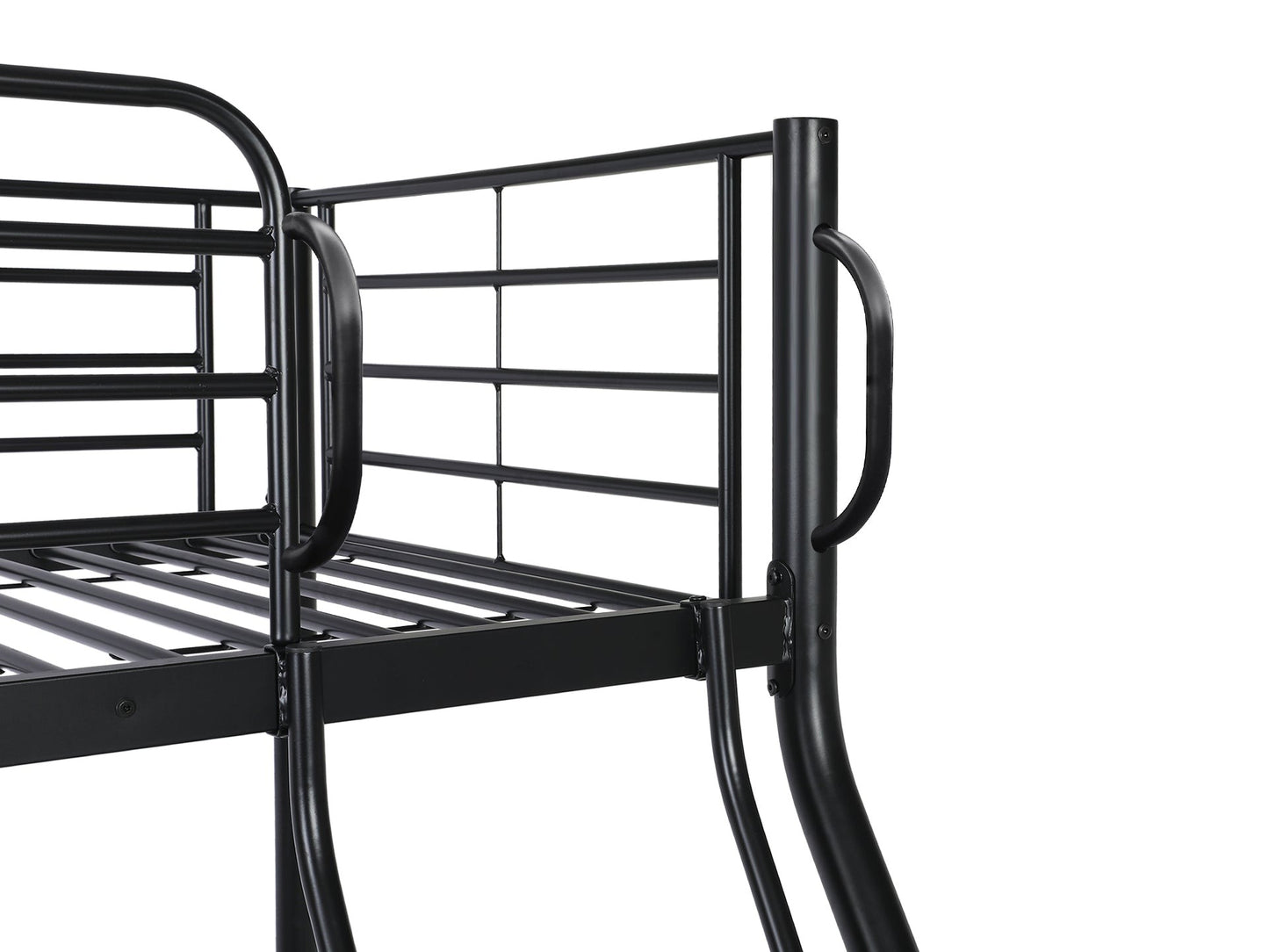 Metal Triple Bunk Bed  Black