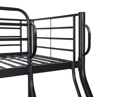 Metal Triple Bunk Bed  Black