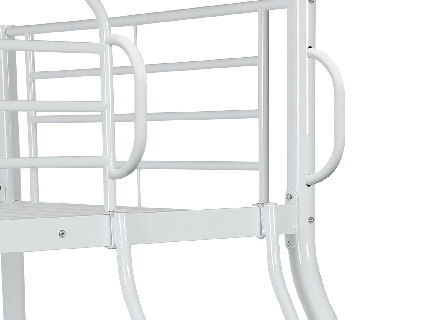 Metal Triple Bunk Bed  White