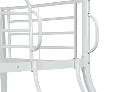 Metal Triple Bunk Bed  White