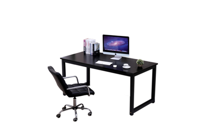 Top view of computer desk office desk with spacious MDF surface