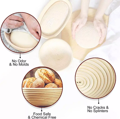 Sourdough Proofing Baskets Bread Baking Kit with Banneton Basket
