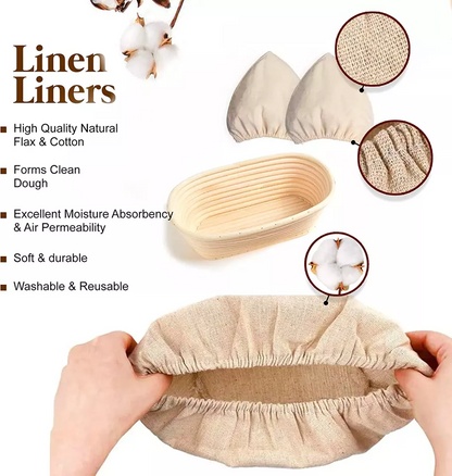 Sourdough Proofing Baskets Bread Baking Kit with Banneton Basket