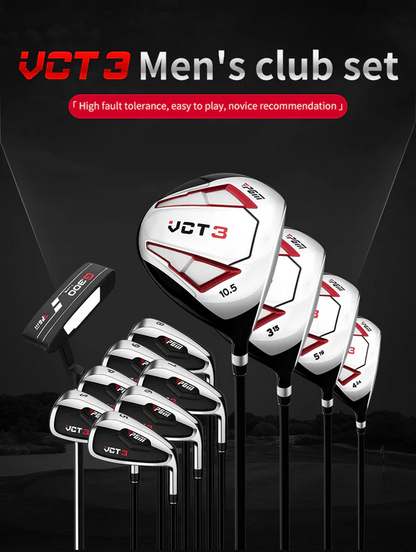 Black waterproof stand bag included with men golf clubs set