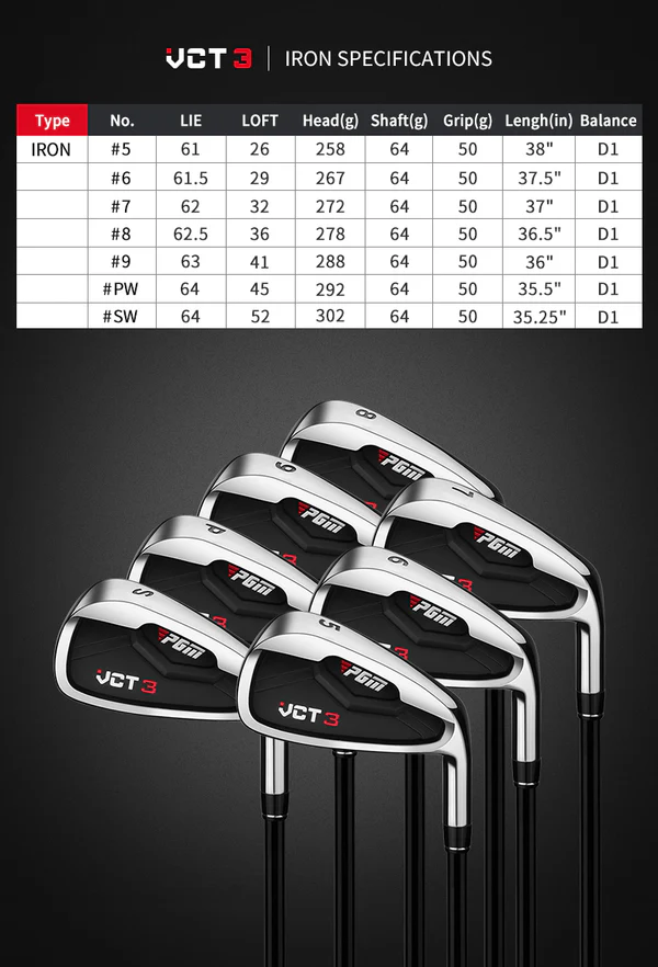 Men golf clubs set with bag highlighting carry strap on bag