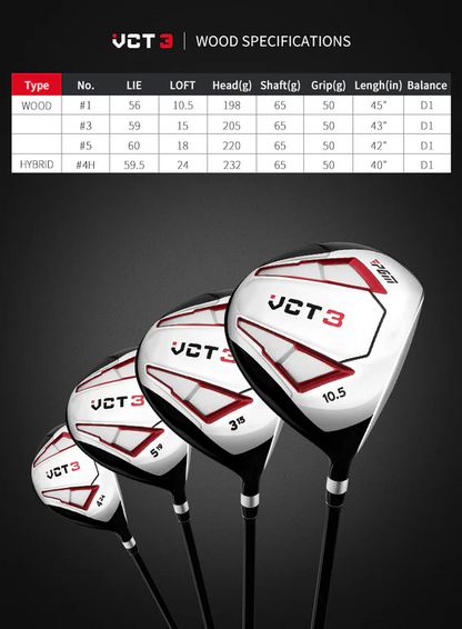 Men golf clubs set with bag highlighting carry strap on bag