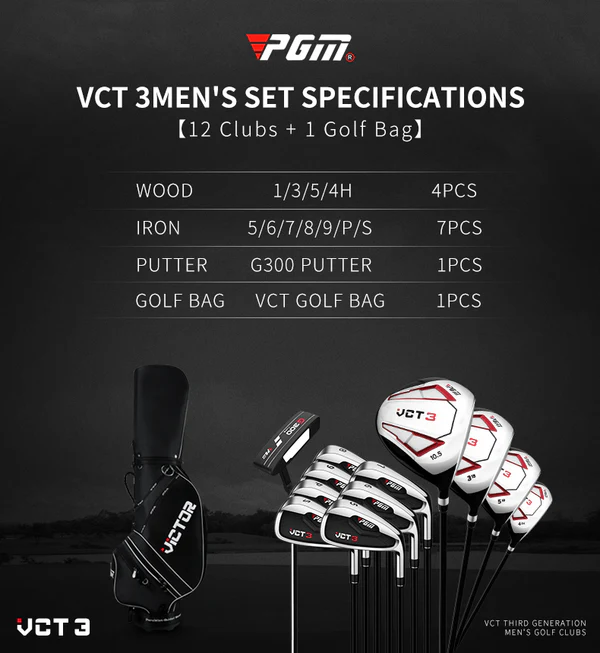 PGM Golf Clubs 12PCS Set with Golf Bag