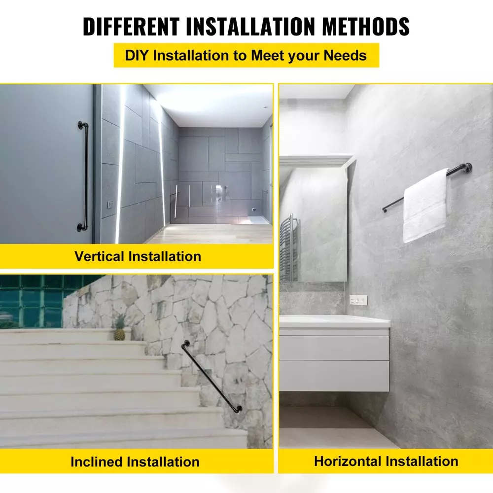 120CM industrial handrail showing length and sturdy construction
