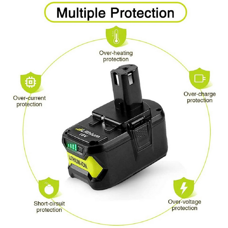 Replacement Ryobi 18V 5AH Battery