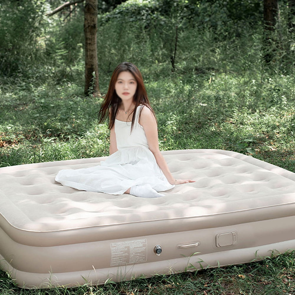Inflatable mattress with included repair kit and storage bag