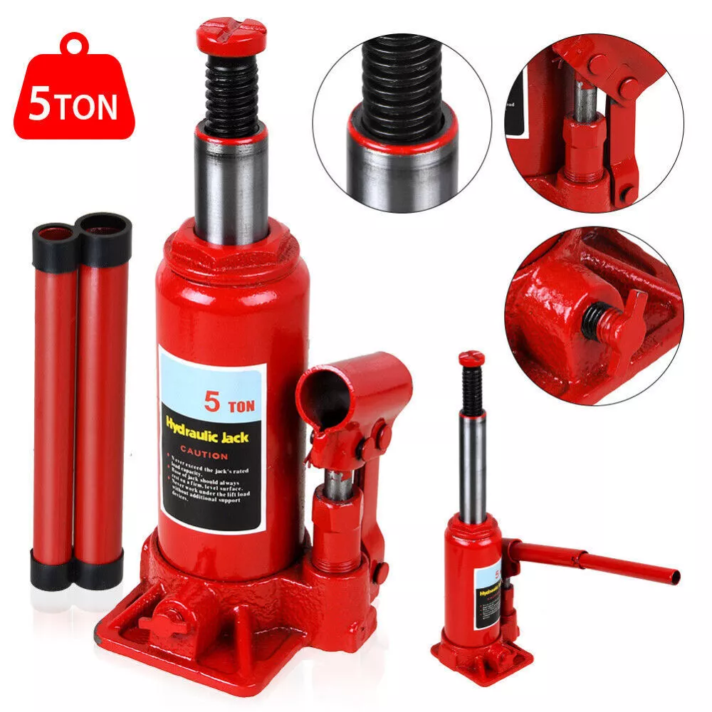 Hydraulic bottle jack 5 ton compact closed height position