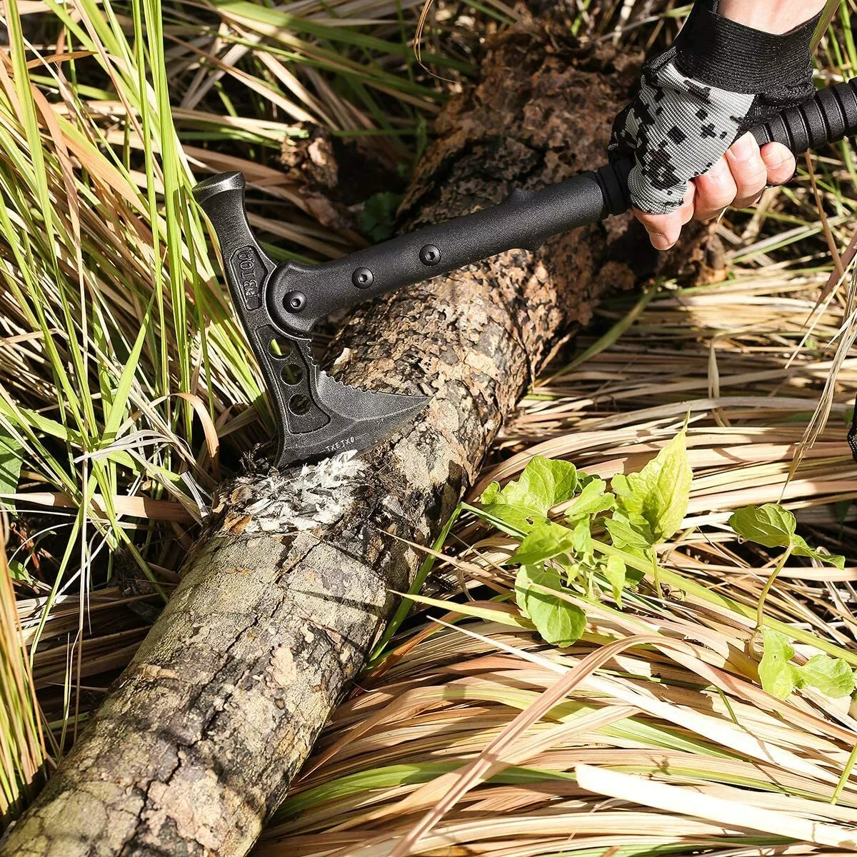 15" Tactical Survival Hawk Tomahawk W Hammer Throwing Axe Emergency Hatchet Tool