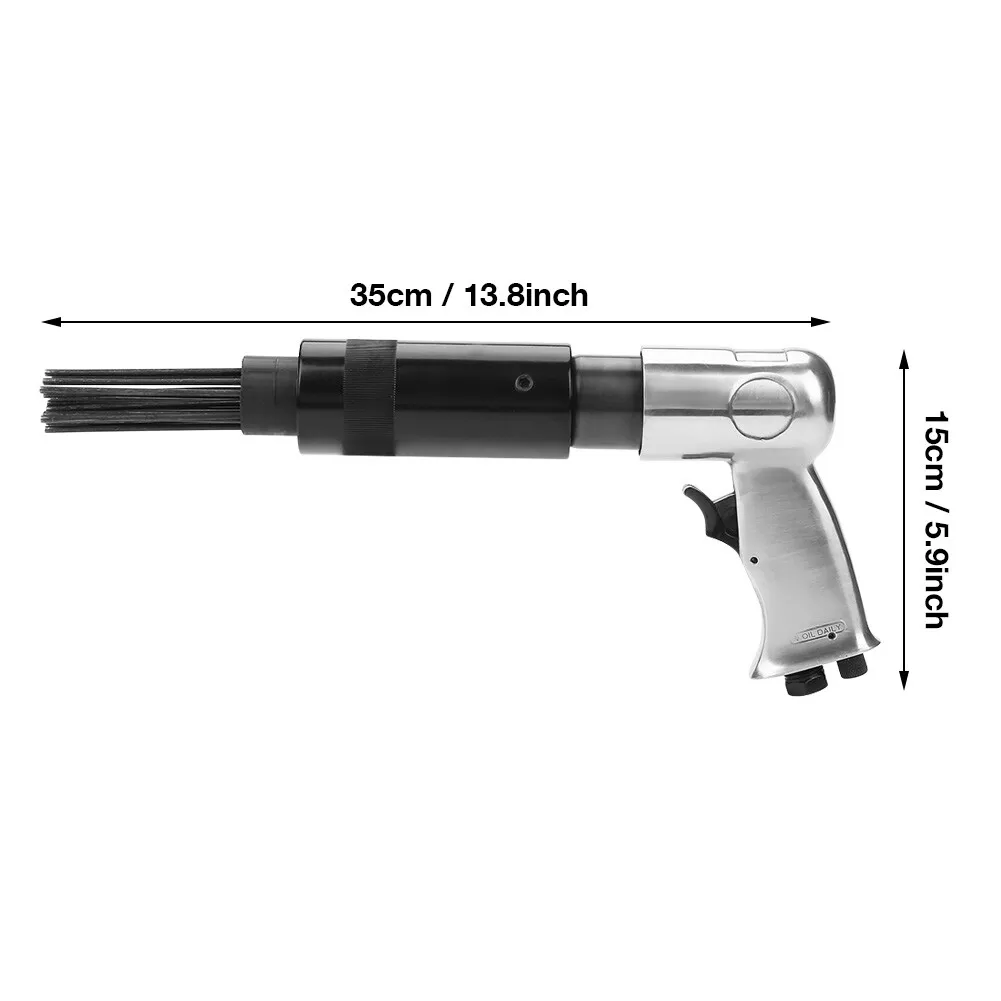 Needle scaler with included connector and Allen wrench