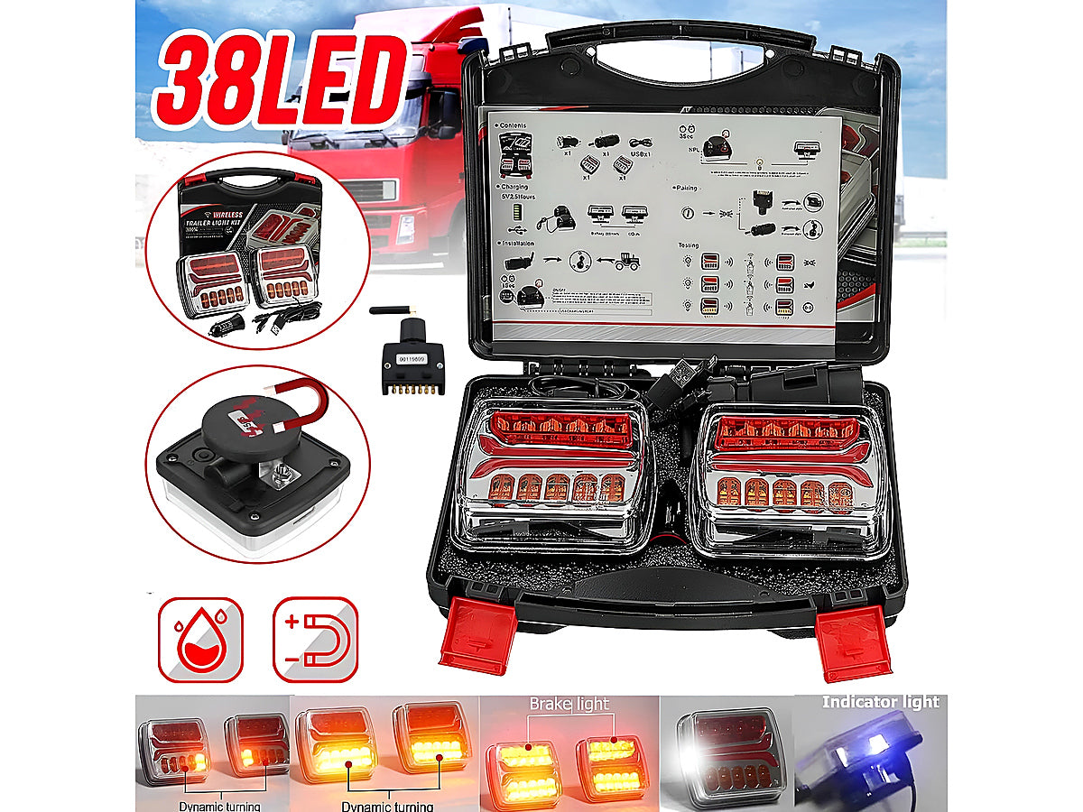 Close up of trailer light lens made from durable PC material