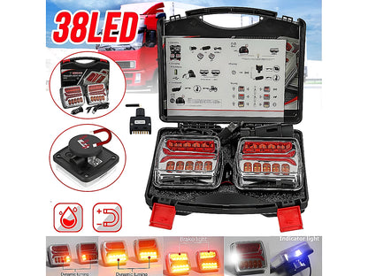 Close up of trailer light lens made from durable PC material
