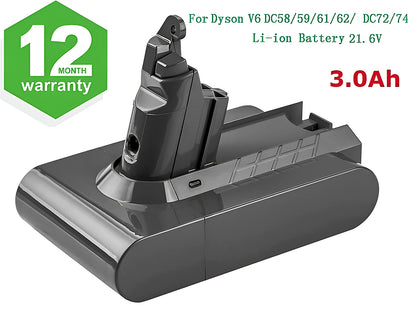 Dyson V6 Battery 3000mAh Replacement