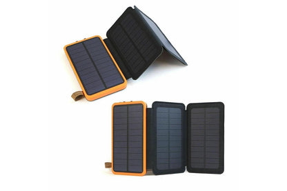 Solar power bank 20000mAh unfolded with three solar panels