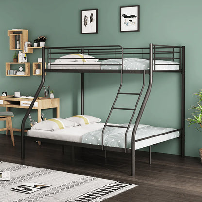 Metal Triple Bunk Bed  Black