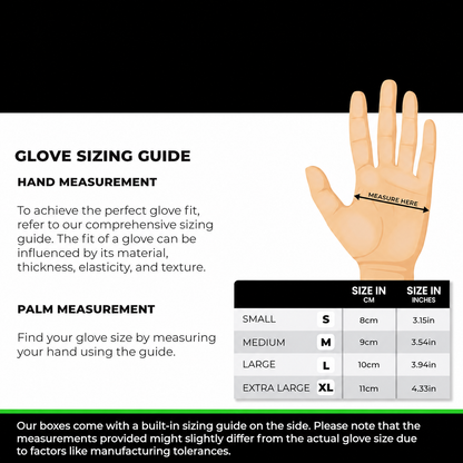 100x Disposable Nitrile Gloves Black - XL