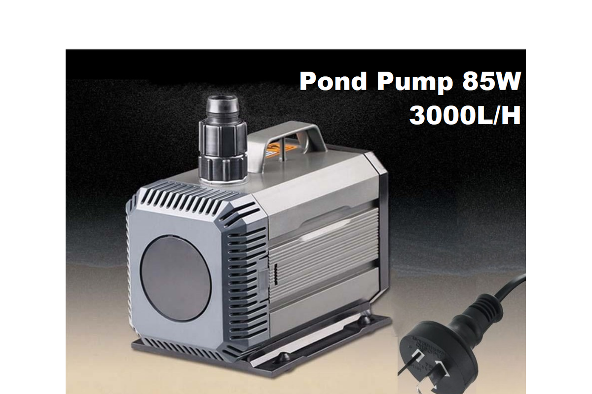 Pond Pump HQB-3500 underwater in a garden pond