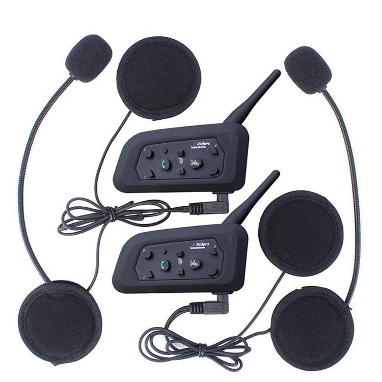 Motorcycle helmet intercom headset displaying USB charging cable