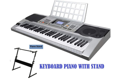 Close up of electronic keyboard piano white and black keys