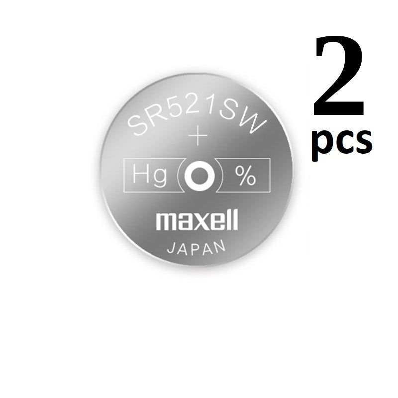 379 Maxell Batteries SR521SW 2PCS