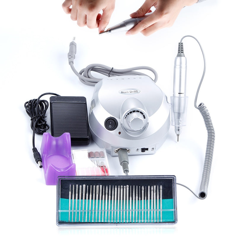 Nail Drill Kit Manicure Pedicure Art Machine Polisher File