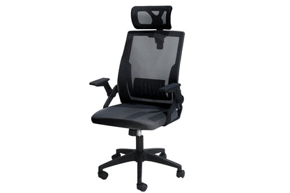 Computer chair ergonomic seat with adjustable headrest