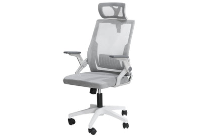 Ergonomic office chair computer chair with adjustable headrest in black