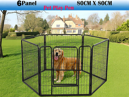 Dog Play Pen 6 Panel 80*80cm