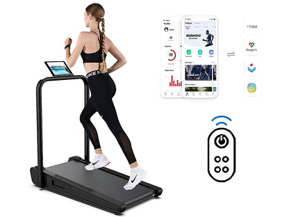 Walking treadmill flat compact treadmill lightweight and portable for travel