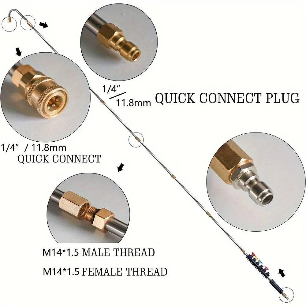 High Pressure Washer Wand Extension Set