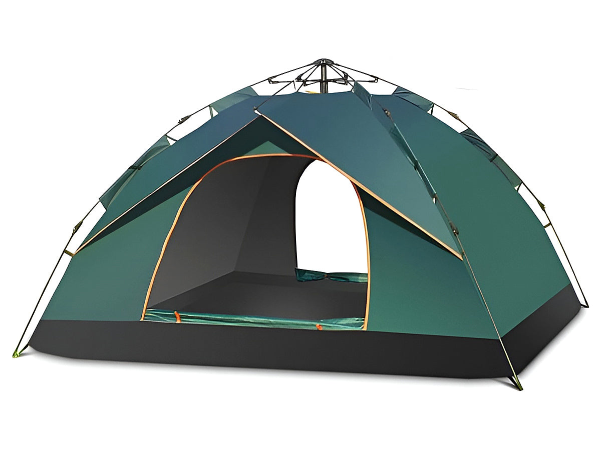 Pop Up Camping Tent - 2 Person Double Pop Up Tent | Easy to Pitch with Small Porch for Storage – Ideal for Camping & Festivals