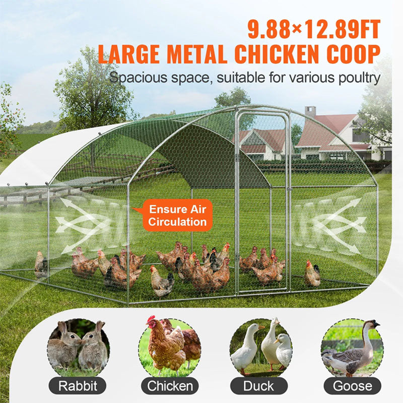 Multi-use outdoor chicken coop housing ducks and small pets